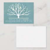 Correspondance Oiseaux Dans La Carte de remerciements Silhouette  (Devant / Derrière)