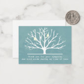 Correspondance Oiseaux Dans La Carte de remerciements Silhouette  (Devant/Arrière en situation)