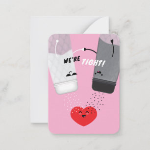 Correspondance On est serrés ! Carte de la Saint-Valentin pour en