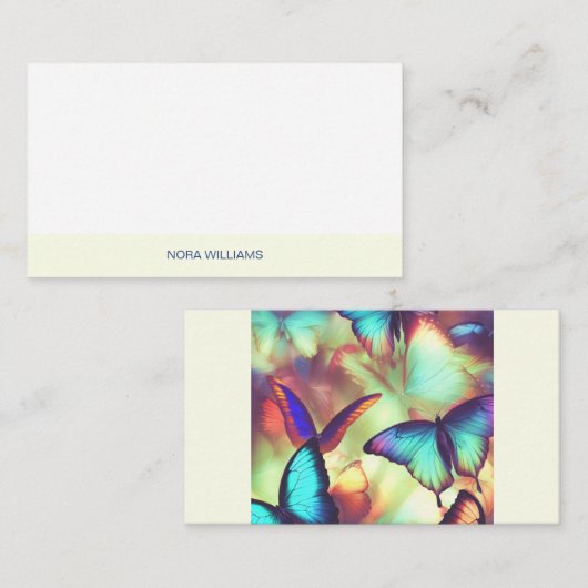 Correspondance Option plat de la carte de note papillon (Devant / Derrière)