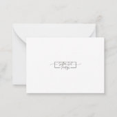 Correspondance Panneaux de la carte Note Aquarelle (Dos)