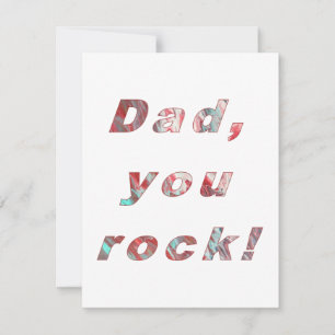 Correspondance Papa, tu roses, Lettres Artistiques, Carte Fête de