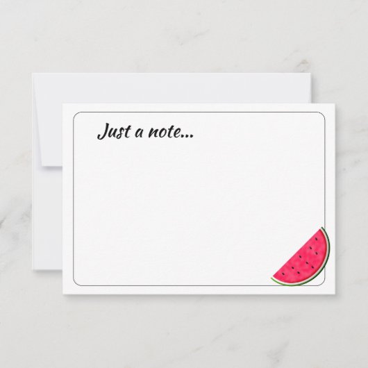 Correspondance Pastèque de dessin animé mignonne carte personnali (Devant)