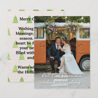 Correspondance Personnalisé Notre première carte de voeux de Noël