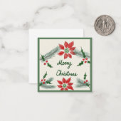 Correspondance Petite carte de Noël (Devant/Arrière en situation)