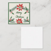 Correspondance Petite carte de Noël (Devant / Derrière)