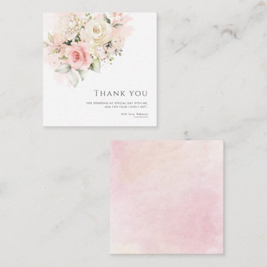 Correspondance Pink Floral 75e fête d'anniversaire Carte de remer (Devant / Derrière)