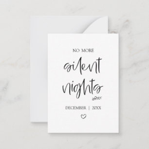 Correspondance Plus de nuits silencieuses   Carte d'annonce de bé