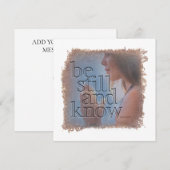 Correspondance PSAUME 46:10 - Carte de vœux personnalisée (Devant / Derrière)