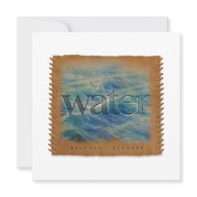 Quatre Éléments - EAU - Carte de vœux personnalisé