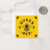 Correspondance Queen Bee / Carte de papier à lettres (Devant/Arrière en situation)