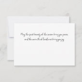 Correspondance Renard moderne en forêt d'hiver Carte de Noël (Dos)