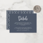 Correspondance script budgétaire et carte de détails du mariage g (Devant/Arrière en situation)