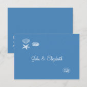 Correspondance Seashell Collection Carte pour notes/Note de remer (Devant / Derrière)