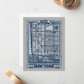 Correspondance Seinfeld | Points chauds de la carte de New York (Devant/Arrière en situation)