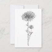 Correspondance Septembre Carte d'anniversaire de la fleur de nais (Devant)