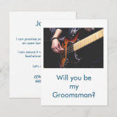 Correspondance serez-vous ma carte de proposition bachelorett (Devant / Derrière)