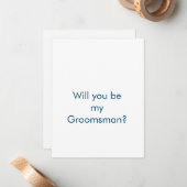 Correspondance serez-vous ma carte de proposition bachelorett (Devant/Arrière en situation)