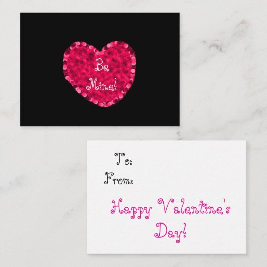 Correspondance Soyez la carte de la Saint Valentin (Devant / Derrière)
