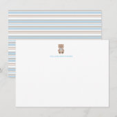 Correspondance Teddy Bear Carte de notes pour les enfants (Devant / Derrière)