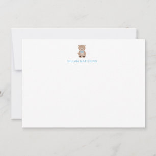 Correspondance Teddy Bear Carte de notes pour les enfants