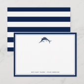 Correspondance Thème Nautique | Carte pour notes de bureau person (Devant / Derrière)