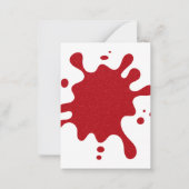 Correspondance Tomate Rouge Splat personnalisé Mini carte de note (Devant)