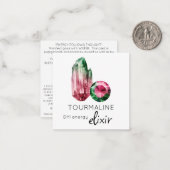 Correspondance *~* TOURMALINE Elixir cristal AP64 Carte de note p (Devant/Arrière en situation)