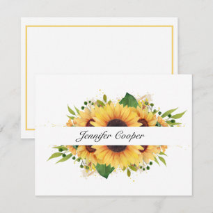Correspondance Tournesol De Votre Bureau Une Carte De Note Person