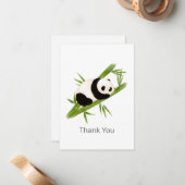 Correspondance Toutes les occasions Panda Bear Merci carte de not (Devant/Arrière en situation)