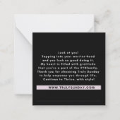 CORRESPONDANCE TS - CARTE DE REMERCIEMENTS (Dos)