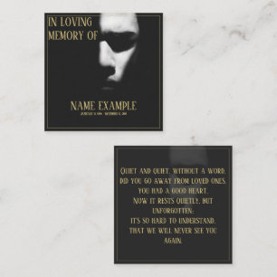 Correspondance Une carte de note avec un visage endormi dans une 