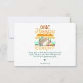 Correspondance Une carte de remerciement One Happy Camper (Devant)