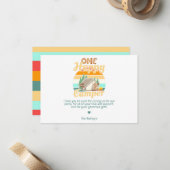 Correspondance Une carte de remerciement One Happy Camper (Devant/Arrière en situation)