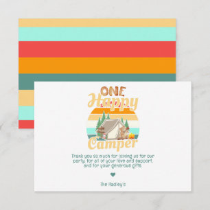 Correspondance Une carte de remerciement One Happy Camper