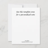 Correspondance Une fille est une grande carte de bienheureuse (Dos)