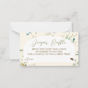 Correspondance Une petite carte de boîtier Fleur sauvage