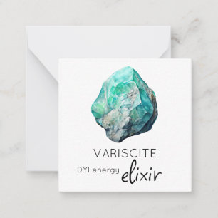 Correspondance *~* Variscite Elixir Stone AP64 Carte de note plat