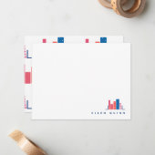 Correspondance Ver dans le livre de note bleu carte (Devant/Arrière en situation)