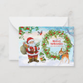 Correspondance "Voeux les plus chauds : une carte de Noël déborda (Devant)