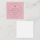 Correspondance Votre carte de note classique du Merci d'affaires (Devant / Derrière)