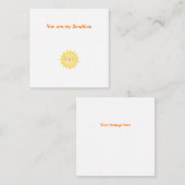 Correspondance Vous Êtes Mon Sunshine Mini Carte de Note Merci (Devant / Derrière)