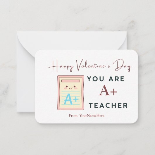 Correspondance Vous êtes un professeur de niveau A+ Carte de la S (Devant)