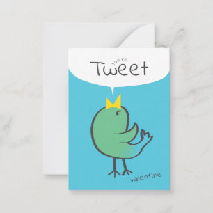 Correspondance Vous êtes une carte de la Saint-Valentin Tweet pou