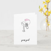 Correspondant . carte de vœux de courrier heureux  (Fleur jaune)