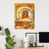 Corridor in de Asiel door Vincent van Gogh Poster (Thuiskantoor)