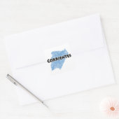 Corrientes Vierkante Sticker (Envelop)