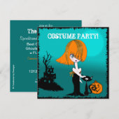 Corrina Halloween Costume Party Invitation (Devant / Derrière)