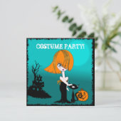 Corrina Halloween Costume Party Invitation (Debout devant)