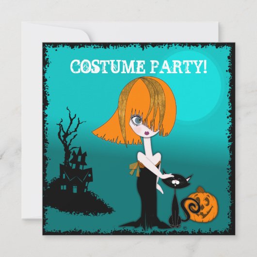 Corrina Halloween Costume Party Invitation (Devant)